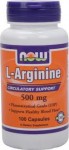 NOW Foods Arginine 500мг 100капс  