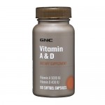 GNC Vitamin A & D 100капс