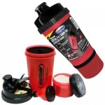 USP Labs 3 in 1 Shaker Cup & Fill-n-go Funnel (700 ml red)