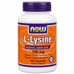 NOW Foods L-Лизин (L-Lysine) 500 мг, 100 капсул